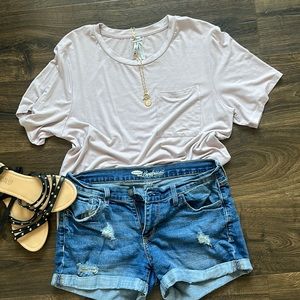 Women’s Old navy distressed denim shorts size 8